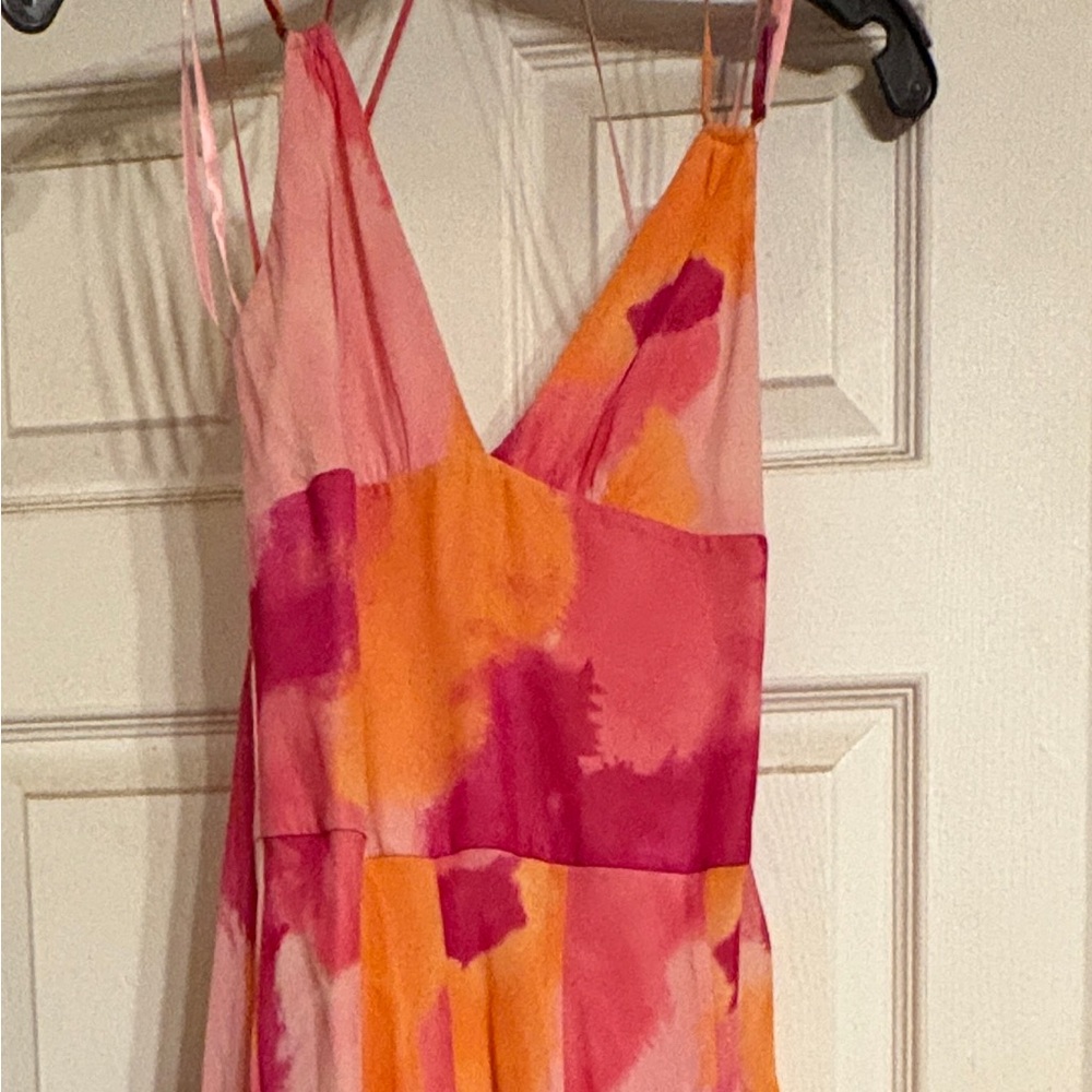 BCBGMaxAzria Pink and Orange Dress